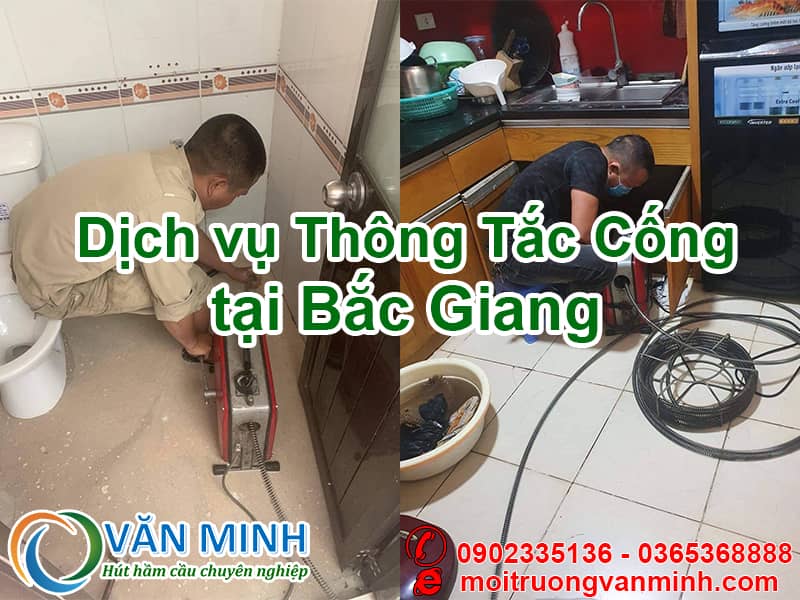 Thông tắc cống tại Bắc Giang của cty Môi Trường Văn Minh cam kết hết tắc ngay lần đầu tiên, thợ tay nghề cao, sử dụng máy lò xo hỗ trợ, tất cả chỉ từ 80.000đ